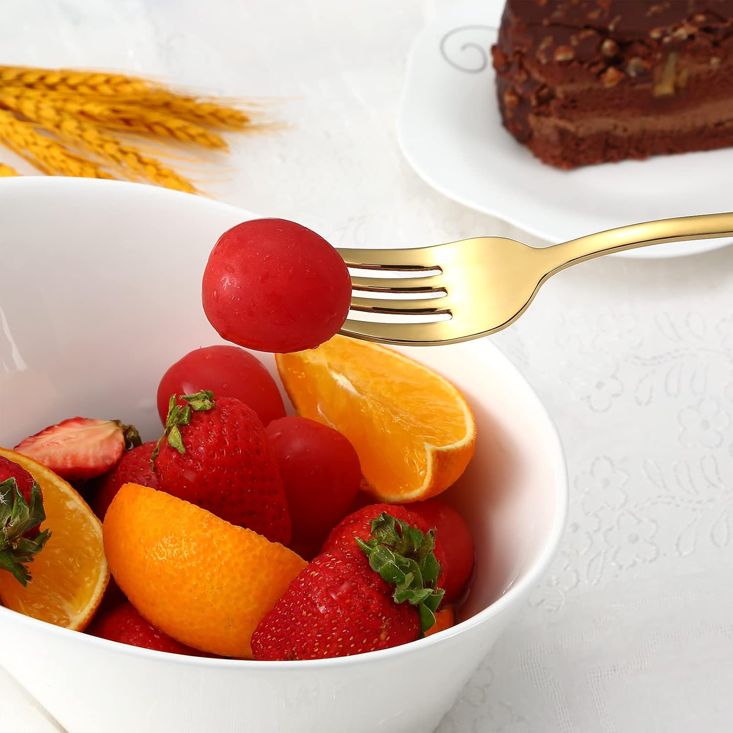 Aisoso Gold Silverware Set, 20-Piece Flatware Set Stainless Steel Cutlery Kitchen Utensil Set Tableware Service for 4 - Image 7